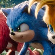 Knuckles (Idris Elba), Sonic (Ben Schwartz) and Tails (Colleen O'Shaughnessey) in Sonic the Hedgehog 3 from Paramount Pictures and Sega of America, Inc.